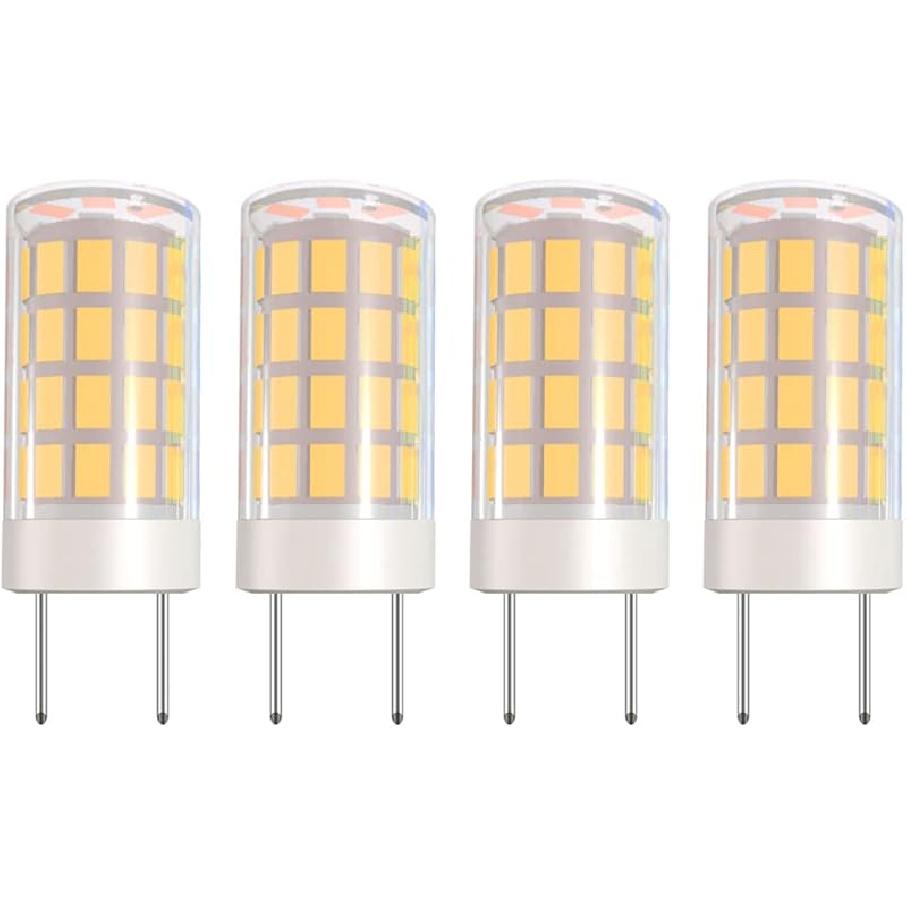 GY6.35 LED Bulb 12V AC/DC GY6.35 Bi-pin Base T4 JC Type 4W LED Bulb Dimmable 40W Halogen Bulbs Equivalent for for Desk Lamp,Chandelier Light