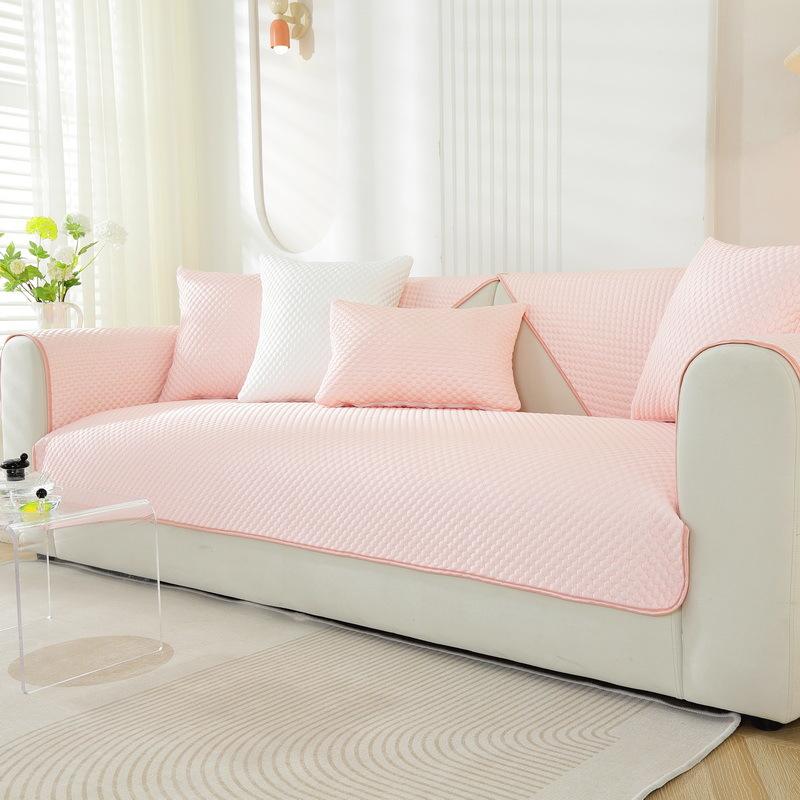 Summer Sofa Cushion Non-Slip Cool Breathable Sofa Cover Towel Mat for Living Room Straight Sofa