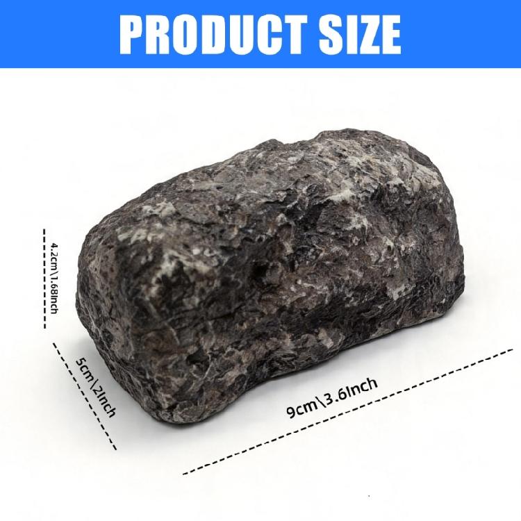 6Inch Resin Rocks Shape Safety Box with Concealed Storage Stone Themed Safety Box for Keys Money Documents