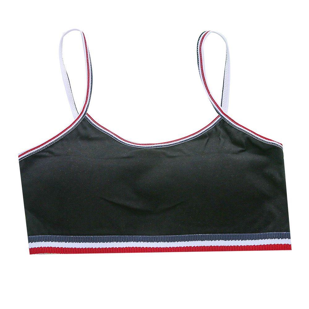 Girls Solid Training Bra Kids Underwear Bra Vest Children Underclothes Sport Bra 8-16years