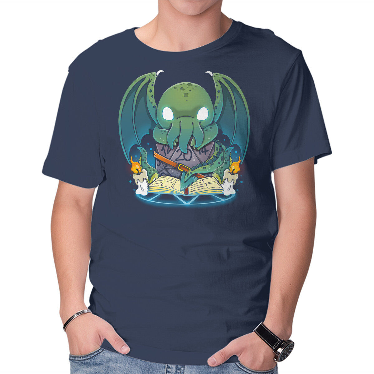 Unisex Crew Neck T-Shirt Demon Dice Graphic Short Sleeve Casual Tee XS