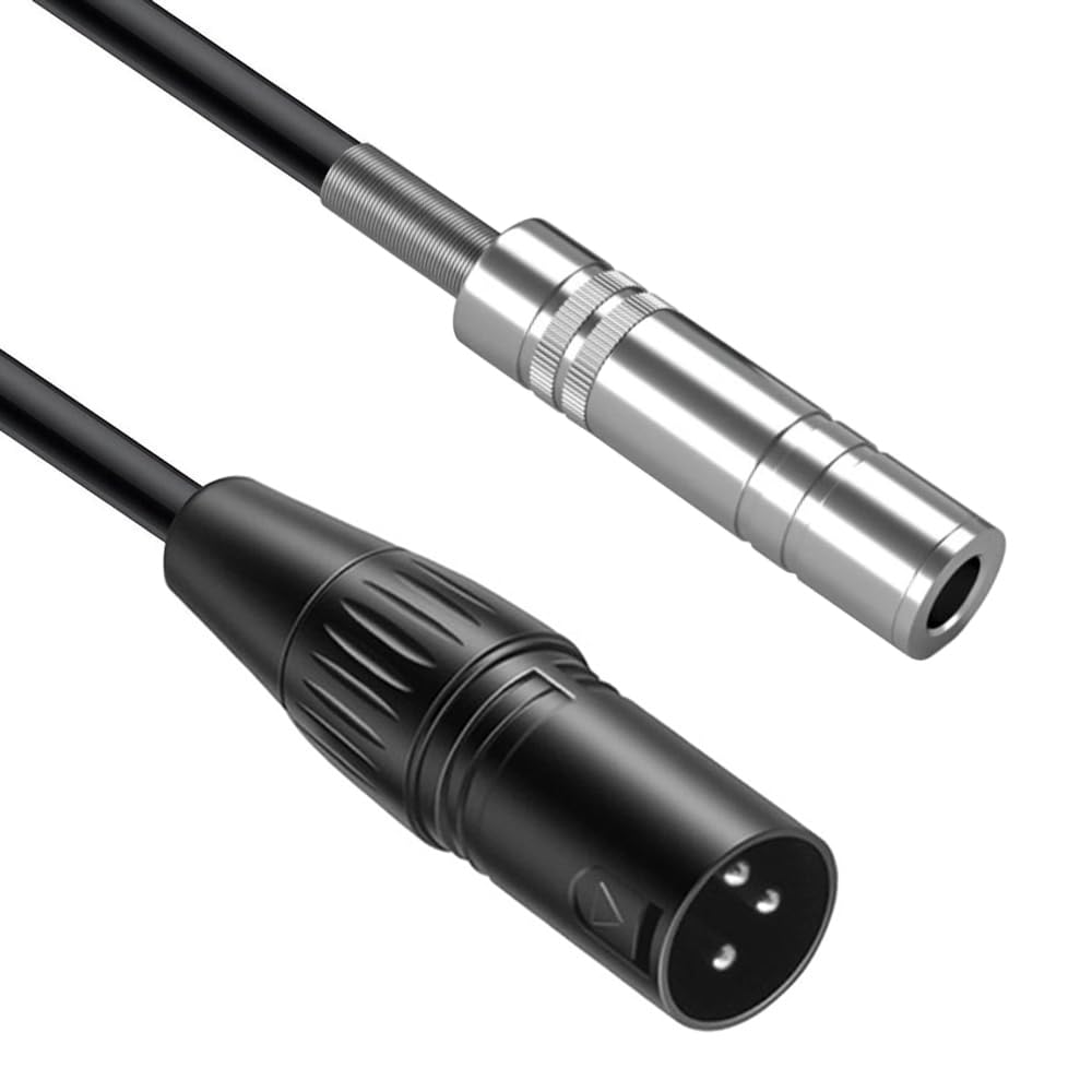 

Конвертер Luxferre TS в XLR, 6,35 мм TS гнездо в XLR штекер TS телефонный кабель, 1 м, XLR кабель, Конвертер XLR в 6,3 мм, Совместим с XLR микрофонами,