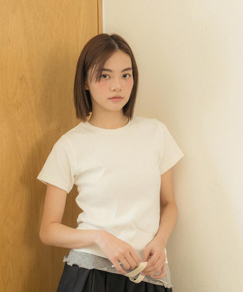COTTON BELL Daily Fit T-Shirt - Milk White
