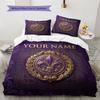 Custom Name,ACF Fiorentina Pattern Bedding Home Decoration Birthday Gift ( 1 Duvet Cover + 2 Pillowcase, Without Core),fan Merchandise.