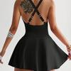 European and American Women's Beautiful Skirt-style One-piece Swimsuit, Advanced Sense and Thin Hot Spring Solid Color Explosion
