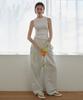 LOSSYROW Summer Stripe Long Pants Sky Blue