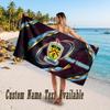 Burnley Football Design Beach Towel Custom Text Large Towel for Beach Vacation