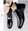 Cross-border Men's Winter Leather Shoes - Wool Lined, Warm, Casual Dad Shoes