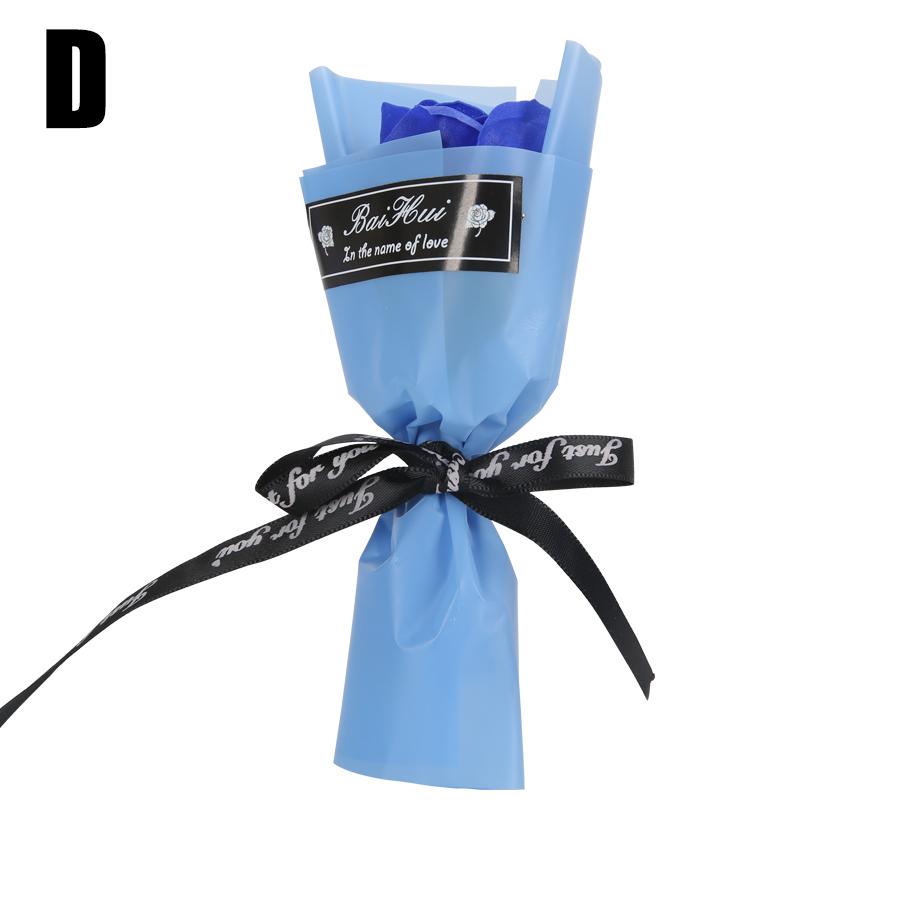 

Мини искусственные цветы роза мыло цветок букет День святого Валентина Новый год день рождения День благодарения фестиваль подарок домашний свадебный декор 1PC синий