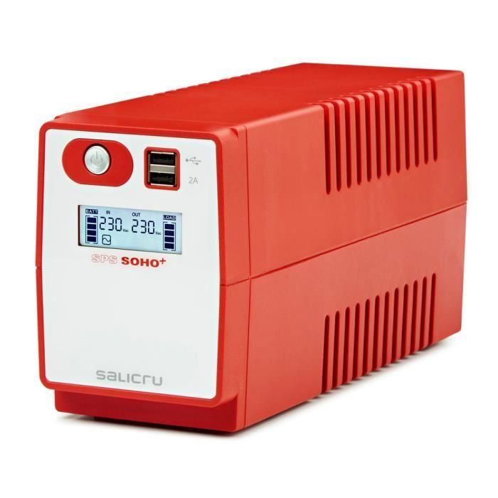 Onduleur SALICRU SPS 650 SOHO - Line-interactive - 650VA - 3 Prises IEC - Garantie 2 Ans