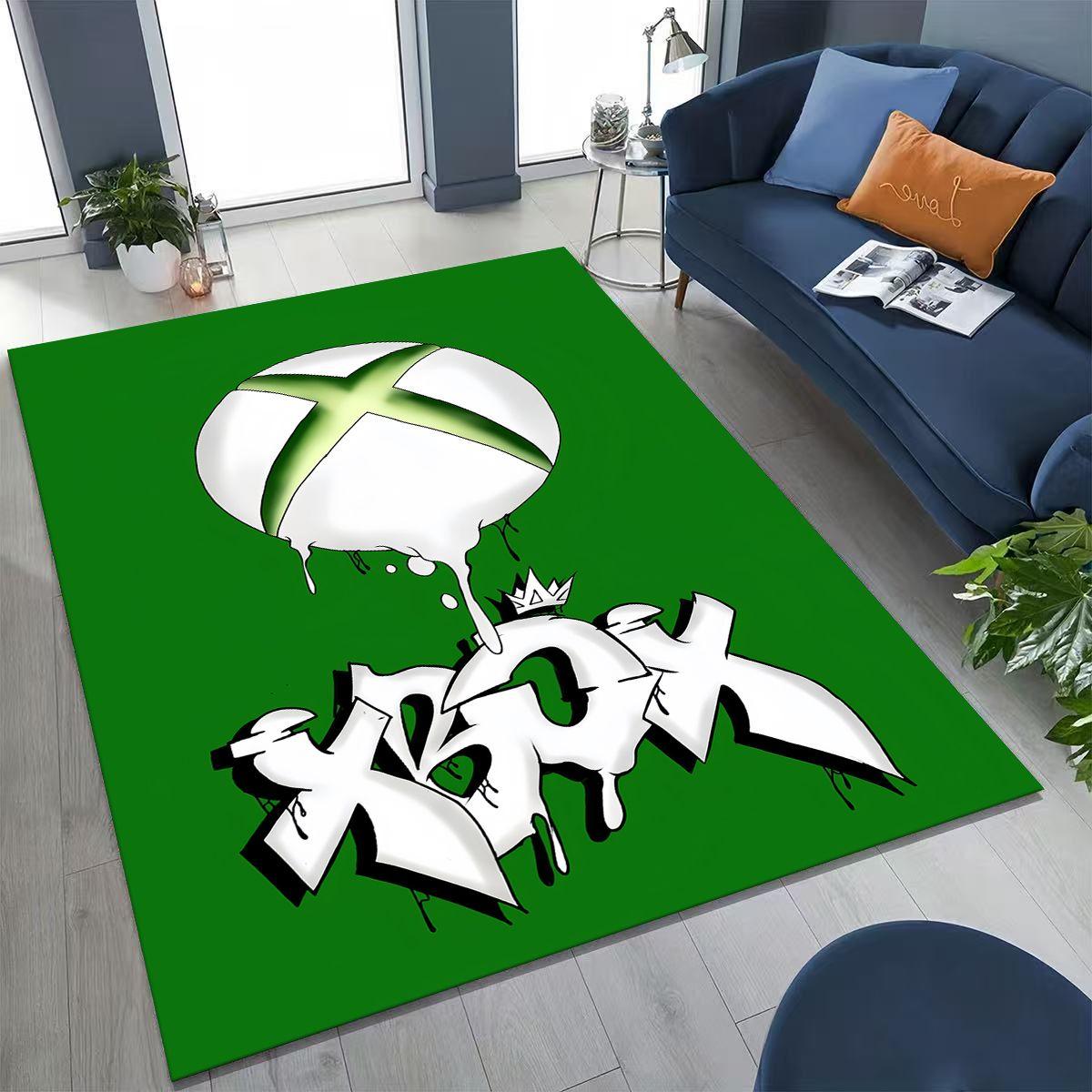 

Game Controller XBOX Art Logo Cartoon Carpet Rug for Bedroom Living Room Sofa Home Doormat Decor,Large Kid Non-slip Floor Mat 60x90cm( 23x35in )
