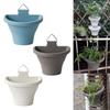 Elegant Hängande Blomkruka med Dräneringssystem - Modern Väggdekoration för Trädgårdar