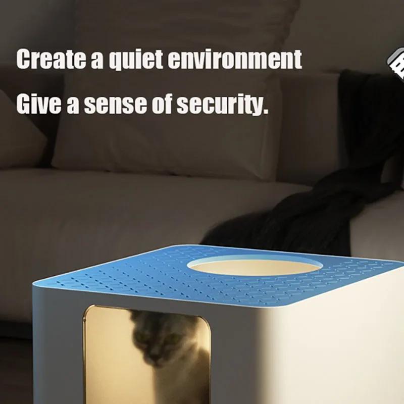 Plastic Self-cleaning Cat Litter Box Closed Cat Tray Automatic Toilet Prevent External Splashing Pet Products Accessories
