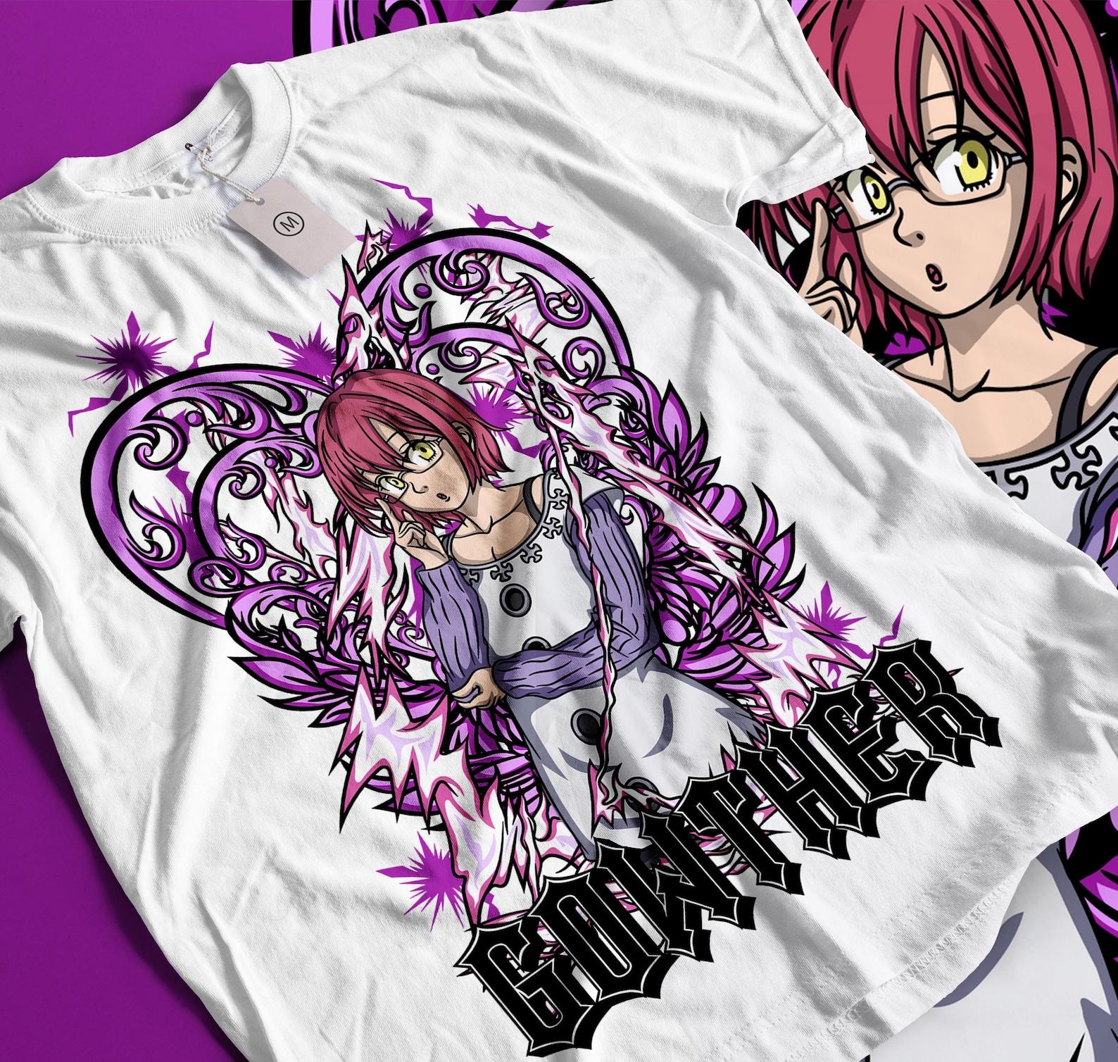 Seven Deadly Sins Anime T-Shirt, Meliodas Ban Escanor merlin king t-shirt Manga Tee gowther 3XL