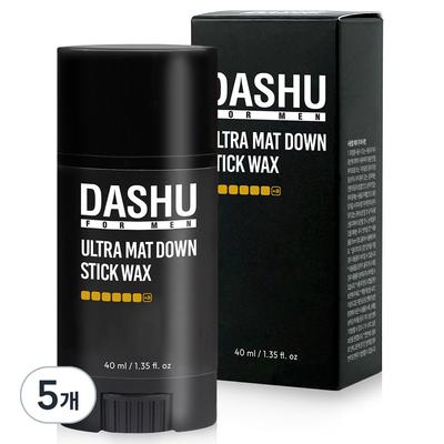 For Men Premium Ultra Matte Down Stick Haarwachs, 40ml, 5 Stück