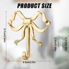 Bow Wall Hooks, 2.64x2.6 Inch Decorative Knot Brass Purse Hanger Holder Coat Rack Wall Mount Gold Vintage Multi-Purpose for Bathroom Hanging Coats