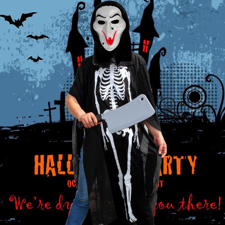 Ghost Soldier Halloween Costume: Scary Skeleton Suit for Cosplay & Masquerade Parties