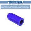 30Mm L 12Mm/0.47" ID Blue Car Silicone Rubber Hose End Cap Universal