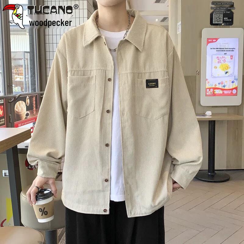 TUCANO Men s Corduroy Long Sleeve Shirt Jacket XL