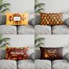 Home Decor Autumn Leaves Welcome Pillow Suitable For Sofa Bedroom Car Pillow Cover Cushion Rectangular Back Cushion