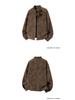 Men's American Retro PU Leather Stand Collar Motorcycle Jacket - Winter Style, Padded, Loose Fit, Versatile and Casual.