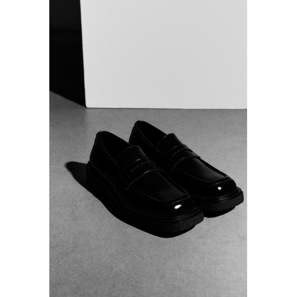 

Лоферы HM Square Toe черного цвета