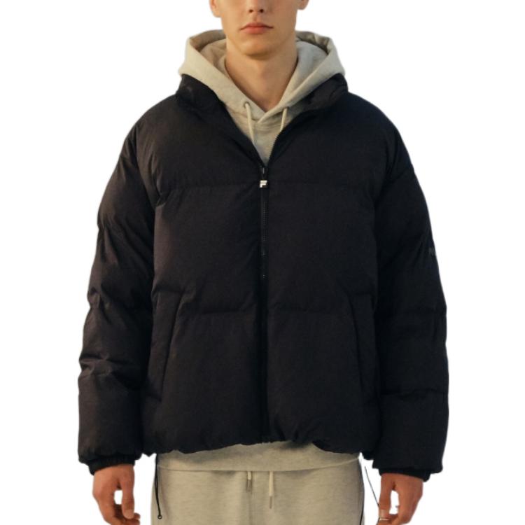 FILA Jackets Unisex Black Turtleneck Moderate Other FE2DJE6101X-BLK