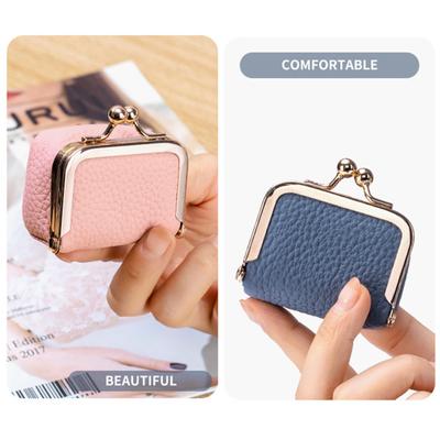 Mini portofel pentru monede, organizator de bijuterii, cutie compactă pentru inel, cercei, colier, depozitare, clip retro