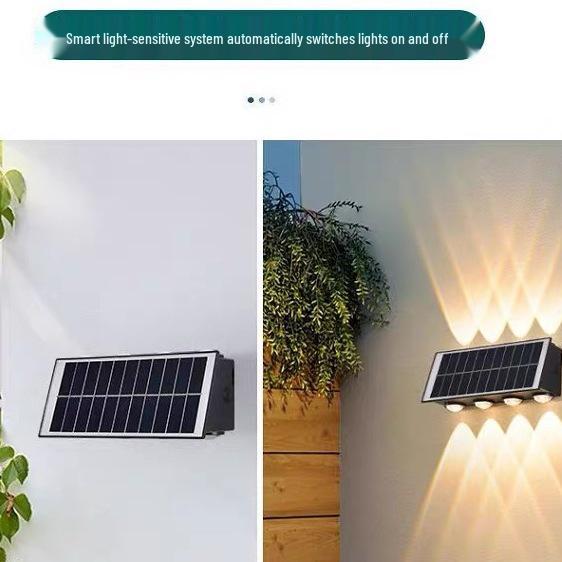 Solar Wall Light for Villa, Courtyard, Garden, Patio, Balcony, Stairway, Hallway, and Decorative Use