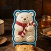 Christmas Party Food Prep Mini Pie Mold for Hand Pies, Holiday Gingerbread Man House Santa Claus Dough Stamp Baking Press Tools Pastry Cookies,