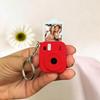 Tragbarer Mini-Kamera-Schlüsselanhänger Metall-Schlüsselring Dekorative 3D-Druck-Kamera-Anhänger Vielseitiger Leichter Taschen-Hänge-Schmuck