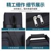 Portable Pool Cue Case Bag With PU Leather Cover Half-Size Storage Billiards Adjustable Padded Shoulder Strap Unisex