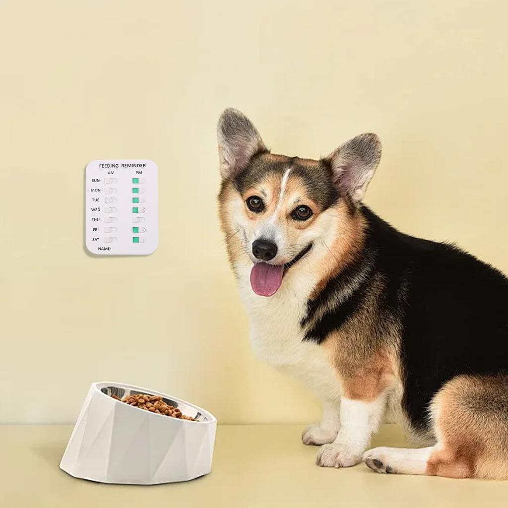 Pet Daily Feeding Schedule Or Have I Taken My ? Feeding Reminder Dog Accessories Sewing Fast Shipping