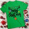 Unisexs and Unisexs Merry Christmas Reindeer Lights Christmas TShirt Tee MC