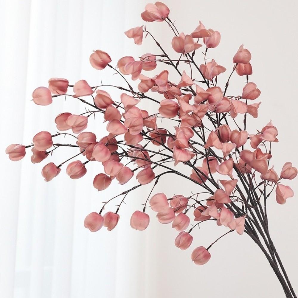 Långa Grenar Konstgjorda Lykta Frukter Realistisk Handgjord Simulering Blomma Plast Bär Trädgren Blomma Sovrum Bord