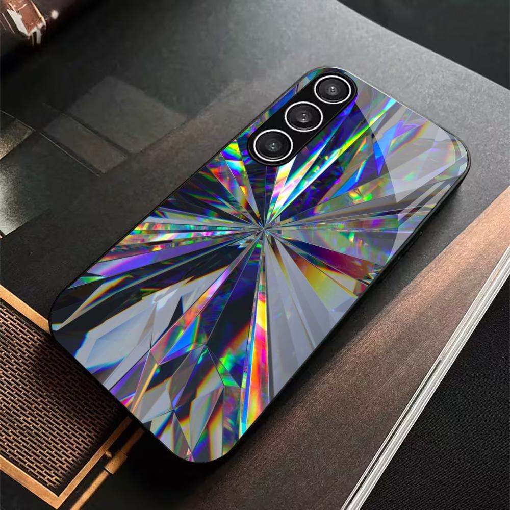 Colorful Glass Protective Exquisite High-end PhoneCase Glass PhoneCase for Samsung Galaxy S26 S25 S24 S23 S22 S21 FE,Ultra,Plus