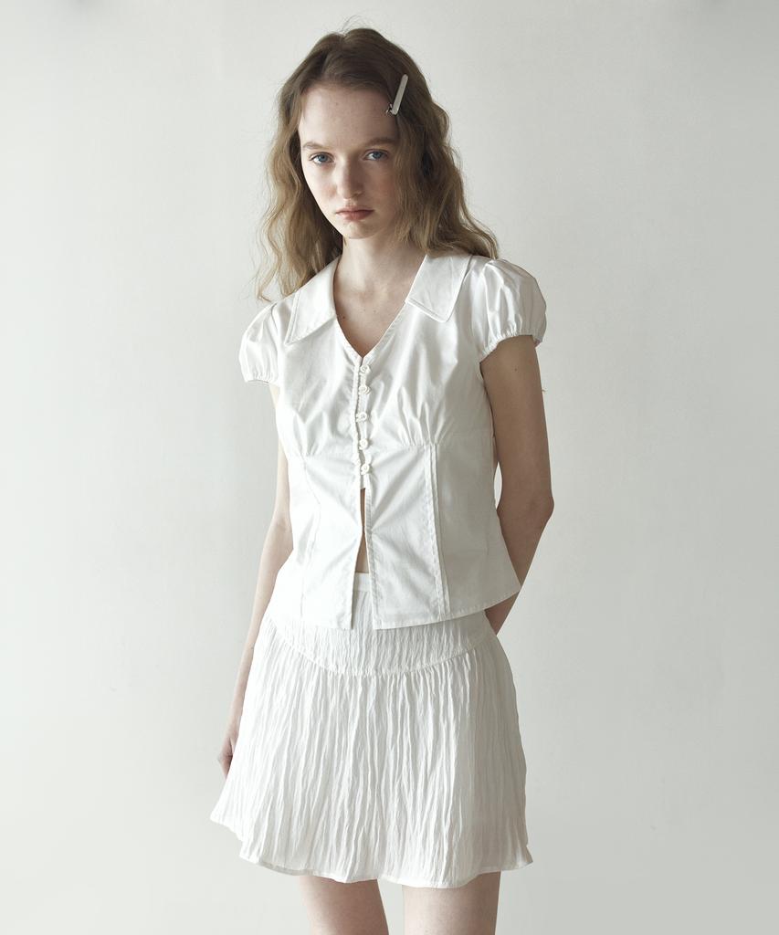 HANE Poetry Puff Blouse_Pure White