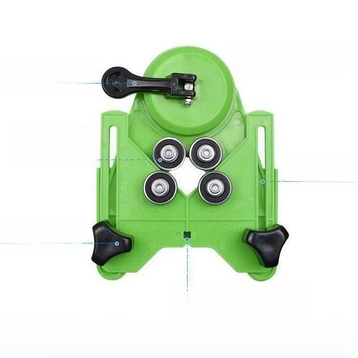 Adjustable Single Hand Suction Cup Drilling Guide, Manual Hole Position Holder Special for Ceramic Tile Glass Marble Stone