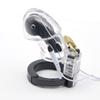 Factory Price Electro Shock Male Chastity Device Cock Cage With Adjustable Cuff Ring Penis Lock Belt Sex Toys