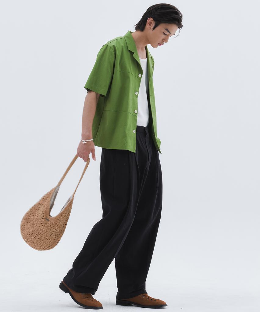 Trip Le Sens Floral Crochet Round Shoulder Bag_Beige