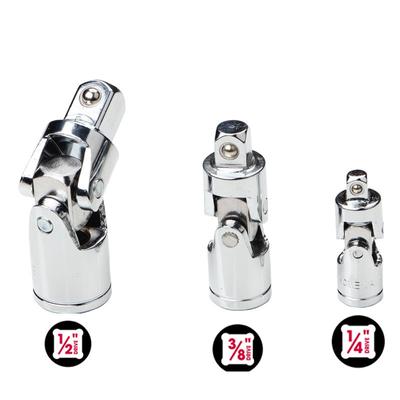 Chrom-Vanadium-Stahl Schwenk-Antriebsadapter-Set 1/4 3/8 und 1/2 Zoll Antrieb