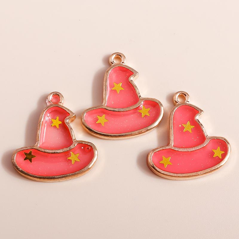 10pcs Mix Cute Enamel Halloween Charms Pumpkin Ghost Bat Charms Pendants for Jewelry Making DIY Earrings Necklace Accessories