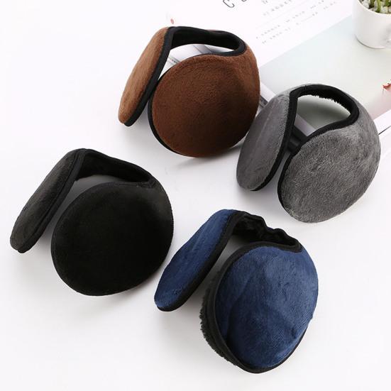 Men Ear Covers Thicken Plush Collapsible Highly Warm Ear Warmers for Outdoor