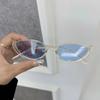 Lässige Retro Cat-Eye Sonnenbrille Damen Herren Vintage Quadratisch Damen Herren Brille Kleiner Rahmen Mode