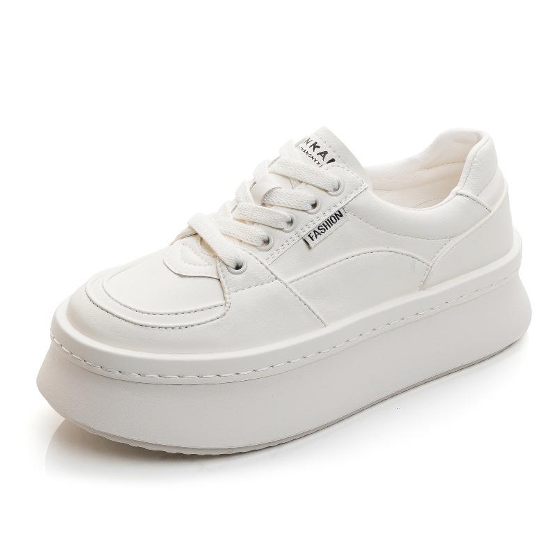 

Новые женские туфли на толстой подошве, увеличивающие рост, повседневные и универсальные, как бисквит. 35