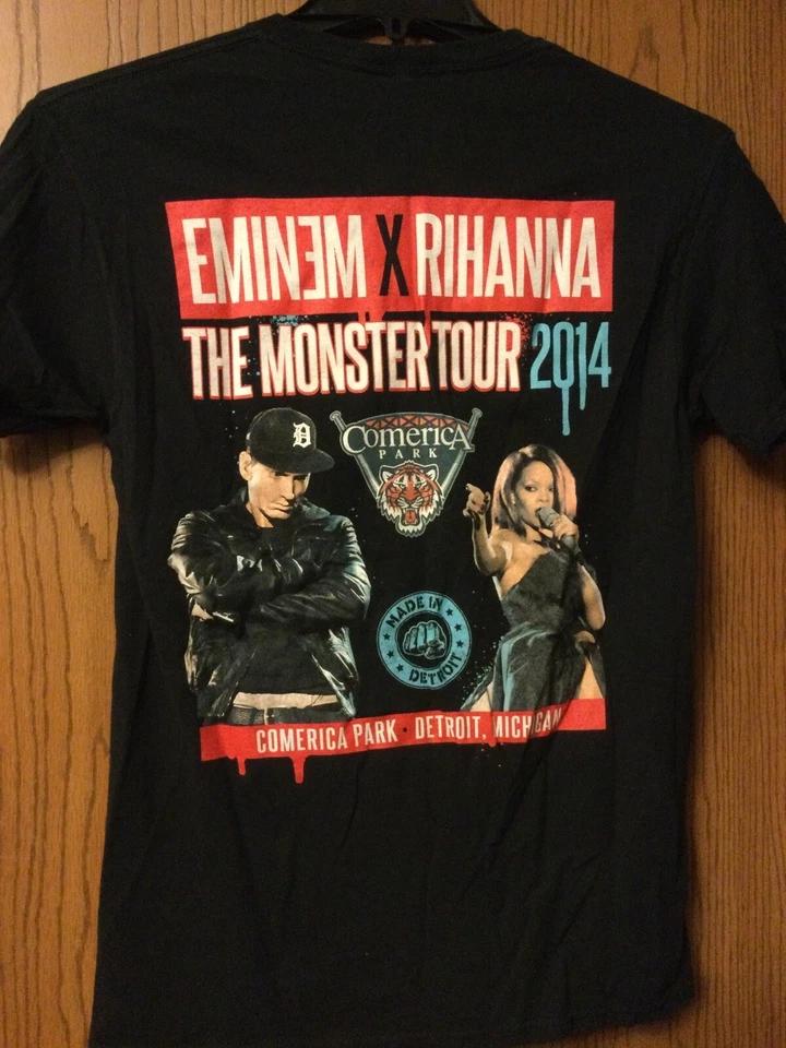 Eminem & Rihanna - The Monster Tour - Black Shirt - M - Delta Pro Weight. M
