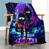 Warner (10) Customize Your Name Blanket Throw Customizable Blanket Soft & Cozy for Living Room Couch Sofa Home Decor Four Seasons Multipurpose
