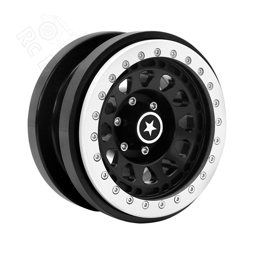 Rc jeep CNC Aluminum 2.9" Beadlock Wheel Hub Rim for 1/6 RC Crawler Car Axial SCX6 Jeep JLU Wrangler
