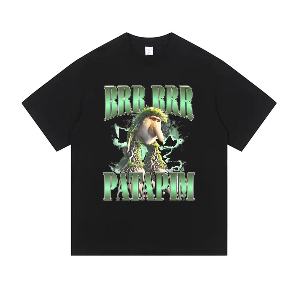 

Italian Brainrot Brr Brr Patapim T-shirts Cartoon Funny Meme Tshirt Summer Men s Women Casual Humor Streetwear Male Fashion T... S разноцветный