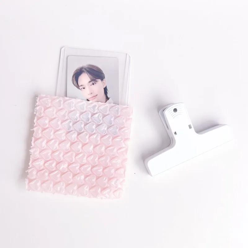 10pcs Love Heart Shaped Bubble Mailers Envelope Protective Wrap Plastic Shockproof Bag Foam Packing Bags